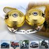 FARBIN 2 Pezzi/Kit Tromba ad Aria a Chiocciola 12V Super Forte Tre Toni Impermeabile Segnale di Allarme Clacson per Auto Camion Moto Accessorio Auto