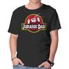 T-shirt Unisex Girocollo con Grafica Jurassic Dad Manica Corta Casual
