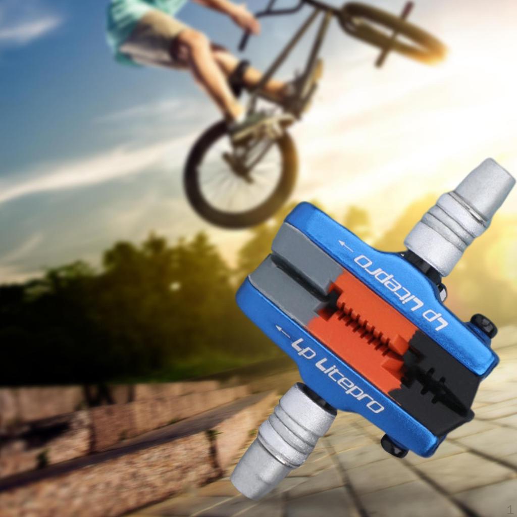 1 Pair Professional Bike Brake Blocks Road Bicycle Pads Cycling Anti Slip No Noise