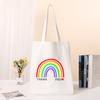 New Female Bag Shopping Bags Shoulder Bag Foldable Reusable Casual Thank You Mistress Print Canvas Student Portable Handbags