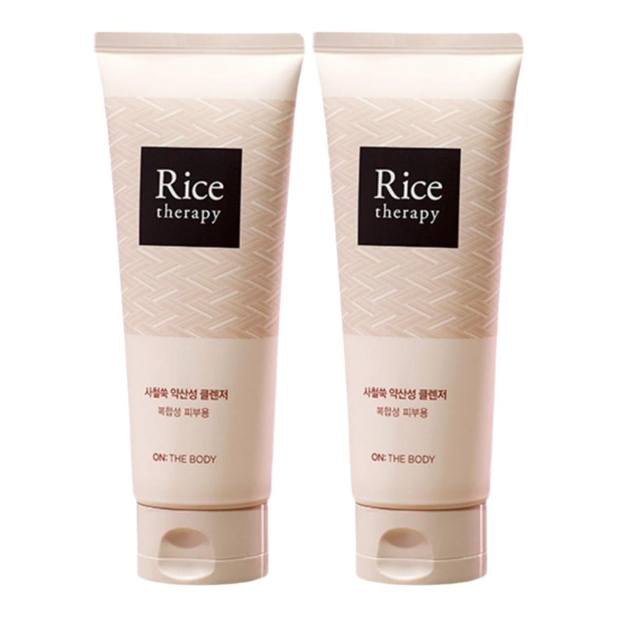 

ON THE BODY Rice Therapy Artemisia Low pH Cleanser 150ml (Pack of 2)