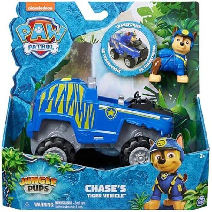 Véhicule avec figurine paw patrol la pat'patrouille jungle pups modèle aléatoire