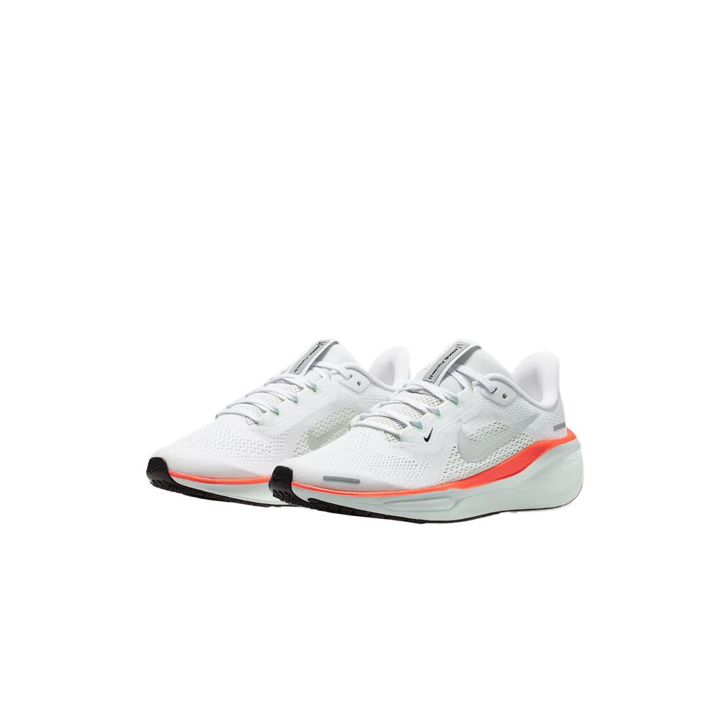 Nike Air Zoom Pegasus 41 GS White Bright Crimson Kids Sneakers Barely-Green Metallic-Silver FN5041-108