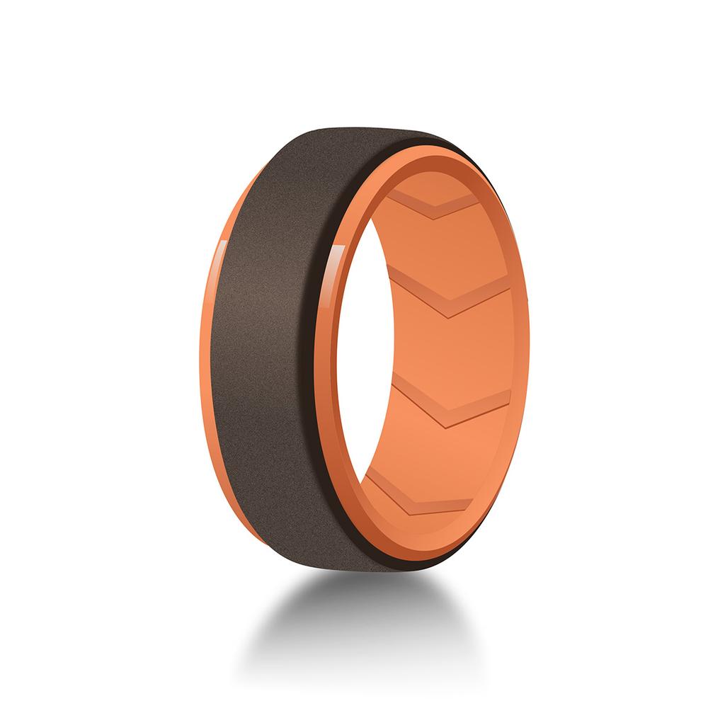 7 Pack Silicone Rings for Him, Silicone Ring Men, Mens Silicone Wedding Band, Rubber Wedding Rings For Men