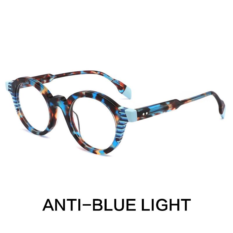 Designer Acetate Reading Glasses Men Anti Blue Light Myopia Prescription Glasses Women Luxury Brand Photochromic Eyewear
