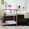 SONGMICS BCB33Y Bamboo Shelving Unit for the Bathroom/Kitchen/Shoe Rack, 60 x 26 x 66 cm Ideal for the bathroom, living room, hallway