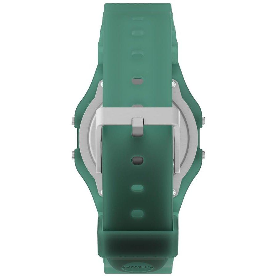 TIMEX T80 Digital Quartz Watch 30M Water Resistant Acrylic Green Dial Unisex Wristwatch TW2Y34100