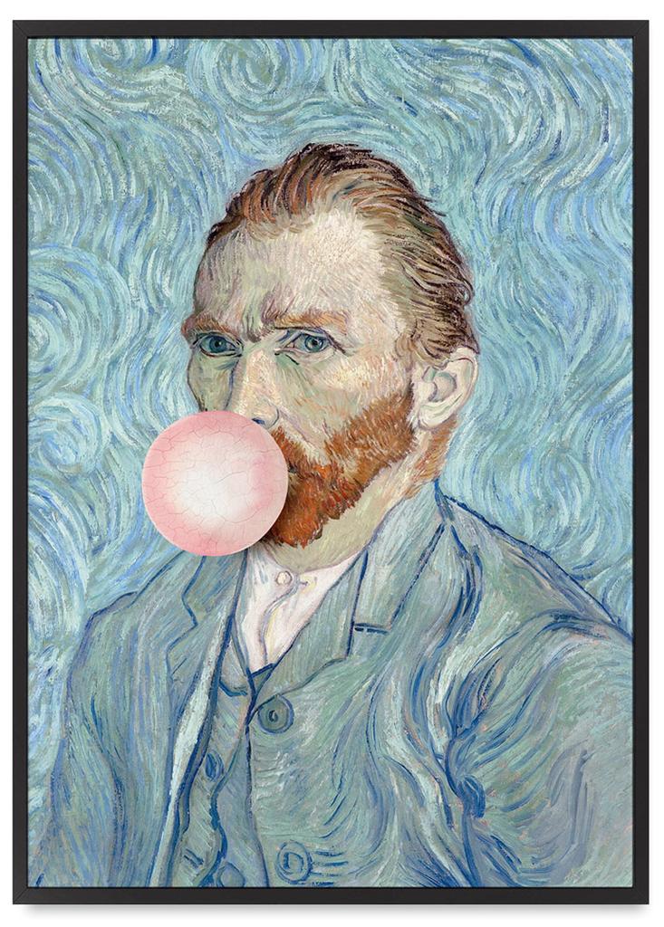 Plakat vincent van gogh z balonem pop art