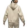 Jordan Brooklyn SS24 PSG Collaboration Letter Print Fleece-Lined Hoodie Women Tops Khaki FN5177-126
