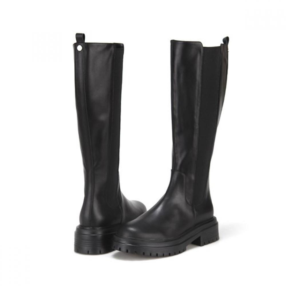 Barbara Leather Daily Basic Long Boots Bbe836bk