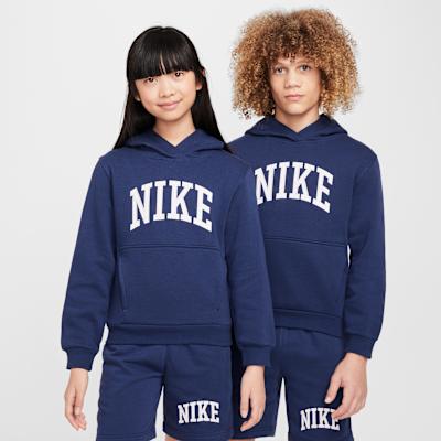 Nike Sweatshirt Midnight Marine Blue/White Teenagers XS