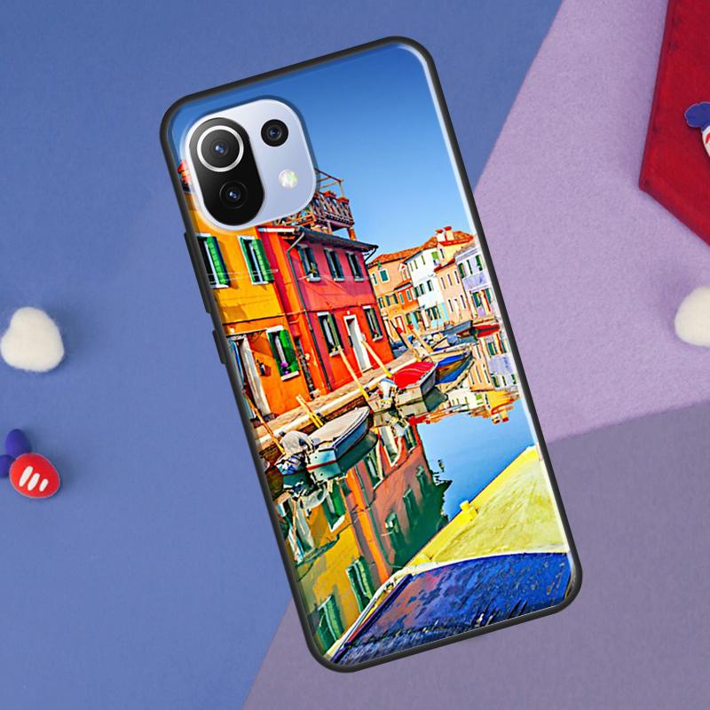 Travel italy Street Venice Cover For Xiaomi 14 Ultra 13 11T 12T 13T 14T Pro POCO X7 X6 Pro X3 X5 F3 F5 M6 F6 Pro Case