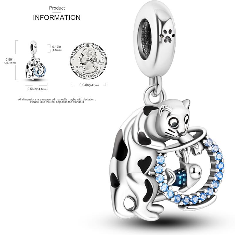 Elk Dinosaur Luminous Firefly Dangle Charm Flower Beads Sale Copper Fit Bangle Bracelet Diy Jewelry Charms