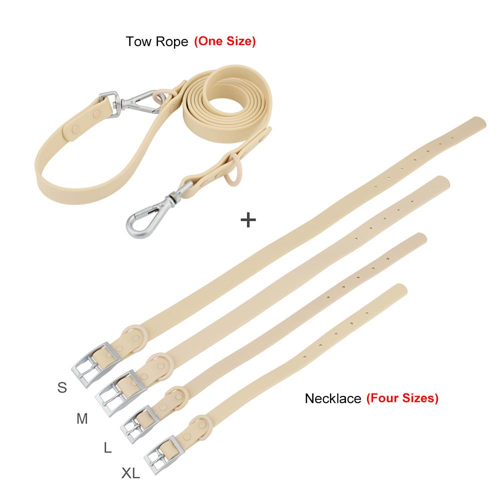Set Collar Leash Pet PVC Cat Collar Leashes For Small Medium Big Dog Outdoor Walk