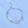 Βραχιόλι 925 Silver Star Fashion Κορεάτικο Διπλό Βραχιόλι Κρυστάλλινο Αστέρι με πέντε άκρες