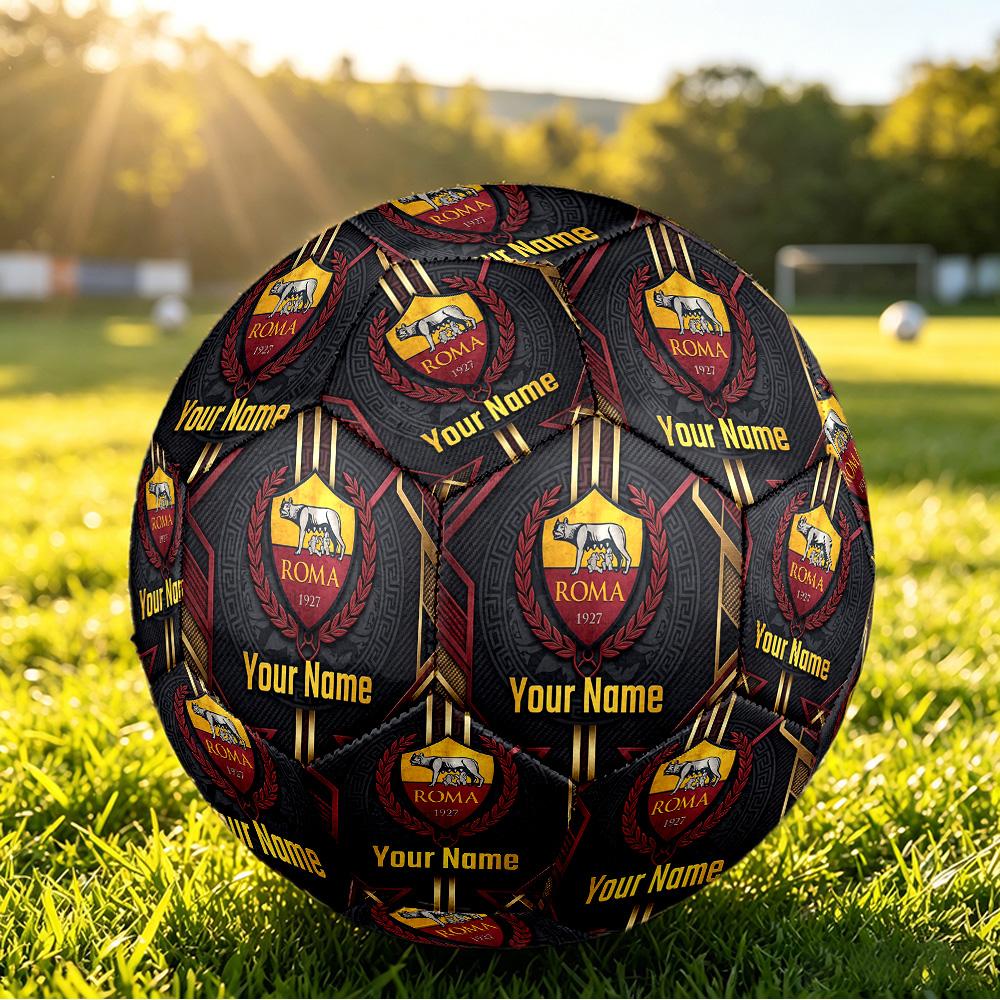 Personalized Size 5 Football AS Roma Pattern Outdoor Game Sports Ball Gift