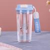 550ml Water Bottle Double Drinking Plastic Cups Cute Coffee Cup  Student