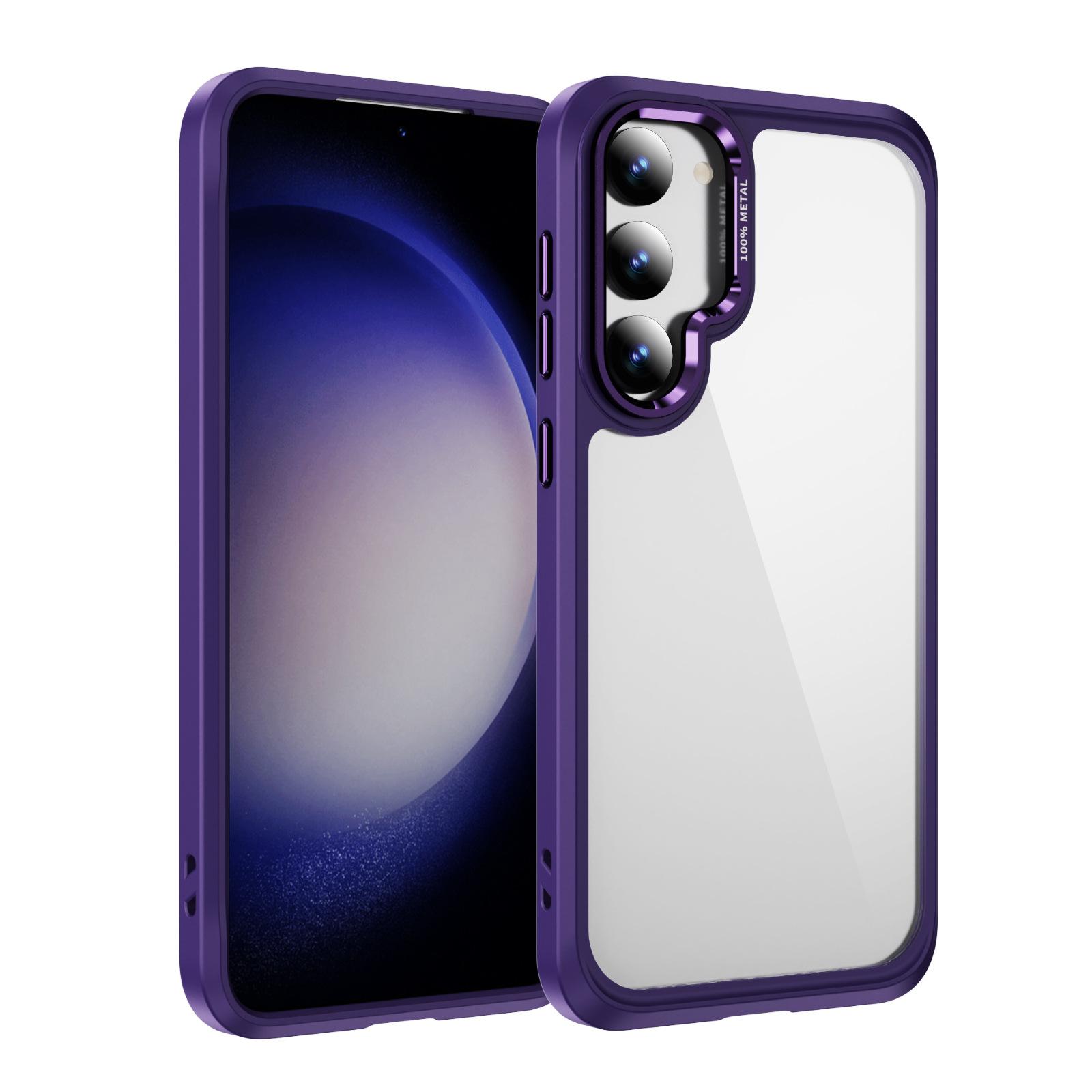 

New Transparent Mobile Phone Case for SamsungS25 UItra 2-in-1 Non-yellowing Thickened Tpu Transparent Case S23 PLUS