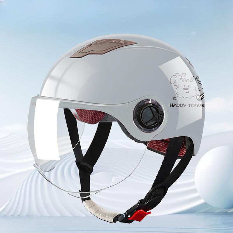 Adult Helmet Electric Car 3C Certified Four-season Helmet Women Summer Battery Car Helmet Men