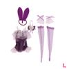 1Set Doll Clothes Short Sleeve Shorts Sexy Bunny Dress Stockings For 30Cm Doll