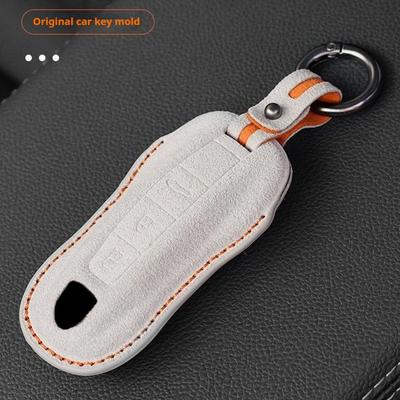 Car Key Case Cover for Panamera 958 992 Cayenne 781 971 911 9YA Macan Boxster 986 Cayman 970 981 991 Car Key Case Keychain