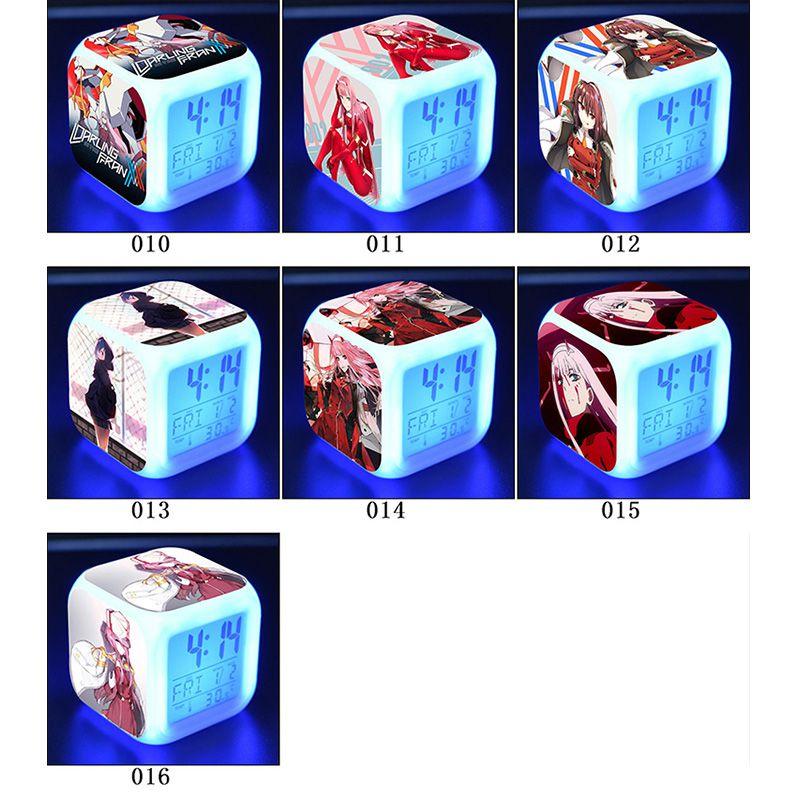 Premium Quality Darling In The Franxx Multi-function 7color Led Alarm Watch Clock For Every Room