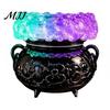 Mystisches Symbol Dekor Halloween Kessel LED Blasenlicht, Farbwechselnde Hexentranklampe, Gruselige Gotische Hexenhafte Heimaccessoires Leuchtend