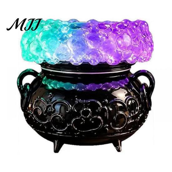 Mystisches Symbol Dekor Halloween Kessel LED Blasenlicht, Farbwechselnde Hexentranklampe, Gruselige Gotische Hexenhafte Heimaccessoires Leuchtend