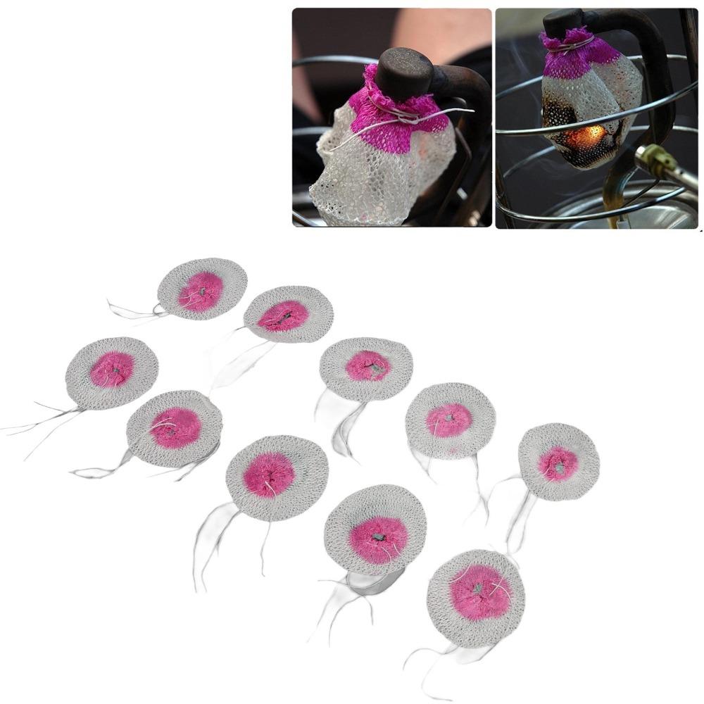 30Pcs Mesh Kerosene Lamp Mantles Man Made Fiber Pressure Lantern Mantles Gas Lantern Mantles Hiking