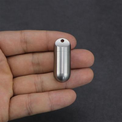 Alliage de Titane Étanche Portable Boîte à Pilules - Petite Boîte Capsule Médicaments Scellée pour Extérieur