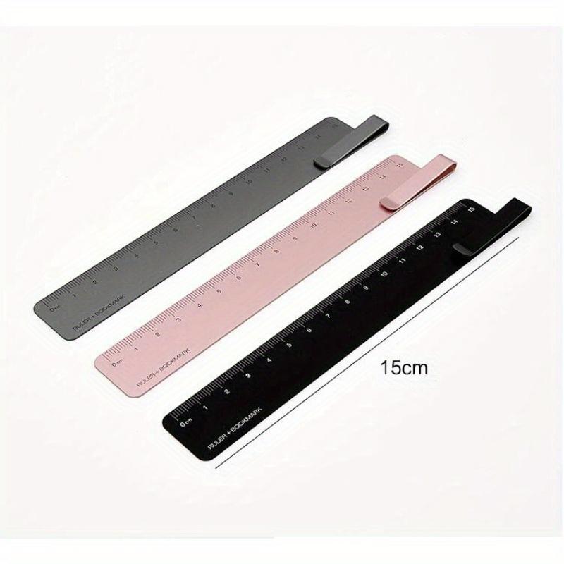 1Pc Bookmark Ruler Metal Ruler Painting Cartography Ruler Student Learning School Office Stationery Supplies