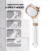 4 Modes Shower Head High Pressure Showerhead Rainfall One Key Stop Portable Supplies Bath For Bathroom Faucet Accessories Set