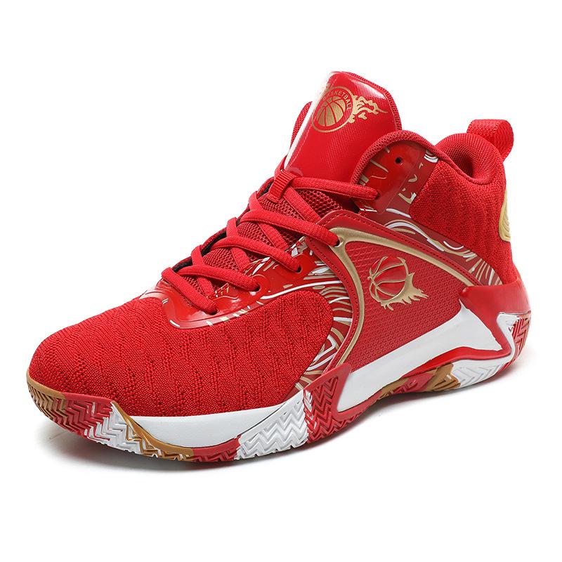 Men's basketball shoes breathable cushioning non-slip wearable sports shoes gym training sports basketball sports shoes women
