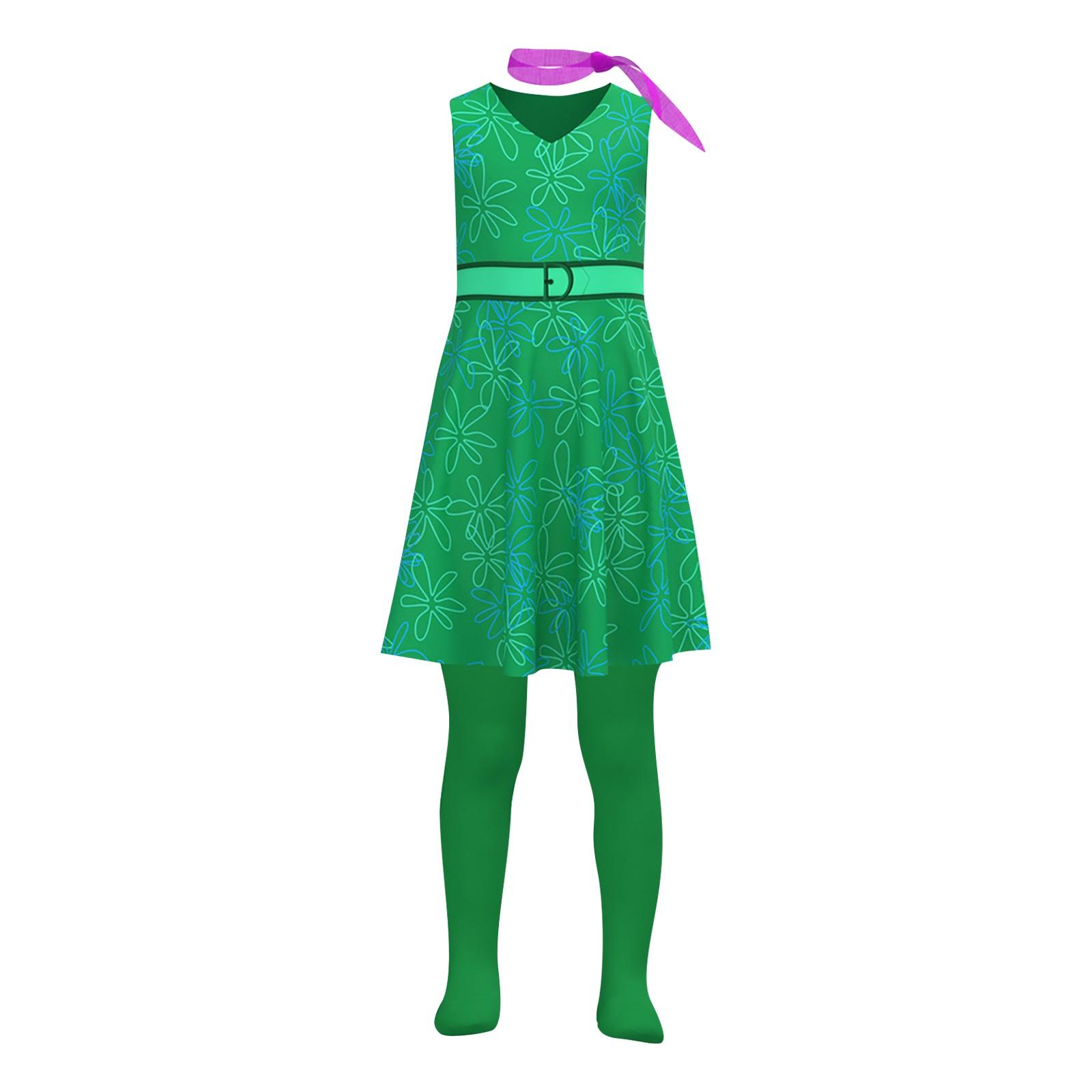 

Счастливые эмоции Le Lian Nai платье Cos костюм нарядная праздничная декоративная одежда 120 зелёный