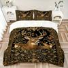 Deer Family Nature Print 3Pcs Bedding Setduvet Cover With 2 Bedropillowcase Home Birthday Gift