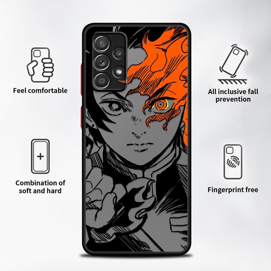 Handyhülle für Samsung Galaxy A52S A72 A53 A16 A15 A17 A52 A54 A56 A55 A35 A14 A23 A34 A36 A73 A33 Anime Dämon Cartoon