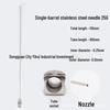 Stainless Steel Dispensing Valve Syringe Needle, 110mm Long, 100mm Tube, Pointed Tip