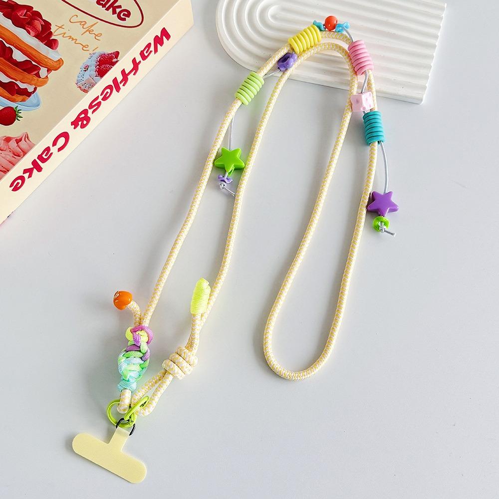 Colorful Crossbody Key Chain Pendant Anti-Lost Long Hanging Rope For Mobile Phones and Card