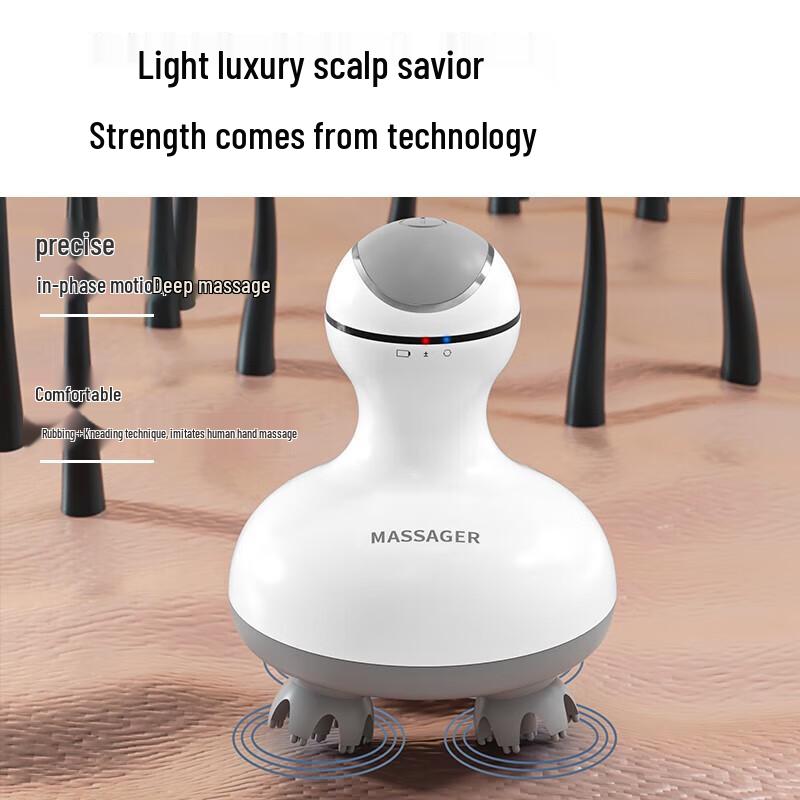 AUX Wiederaufladbares Smart Kopf- und Kopfhautmassagegerät