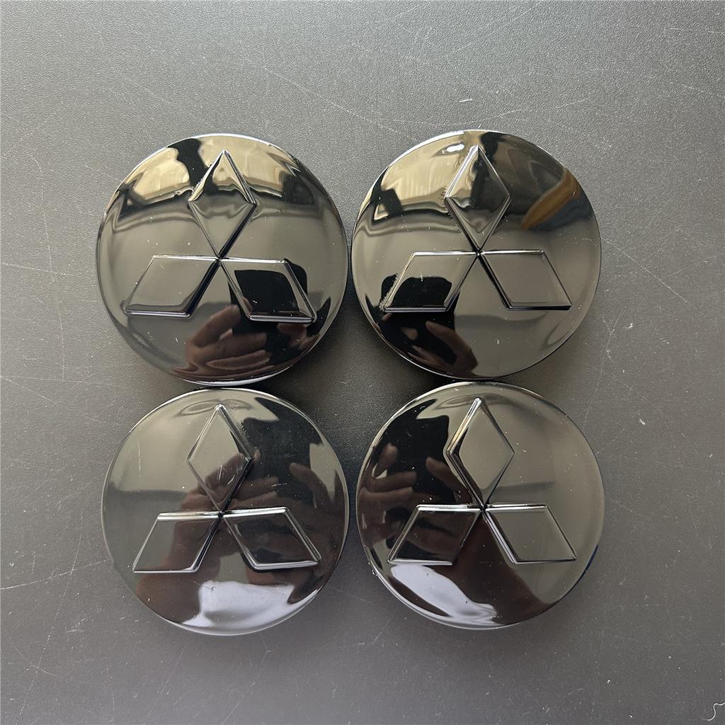 60mm 4pcs/set Car Wheel Center Caps Cover For Mitsubishi ASX Ralliart Outlander Lancer Pajero Eclipse Galant Hubcaps Accessories