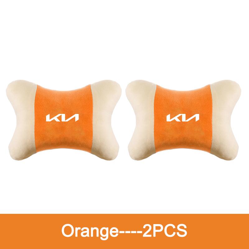 Keyring Car LOGO Neck Pillow Headrest Pad Compatible For KIA Sportage R GT Stinger Sorento Ceed Cerato Forte Niro Soul Telluride