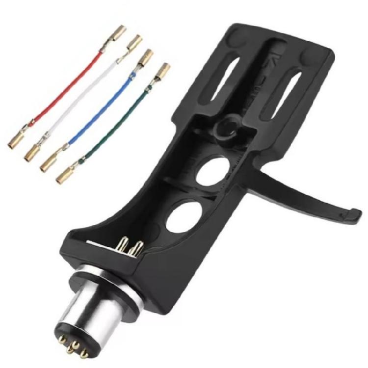 4Pin Turntable Headshell Phono Cartridge Holder Cartridge Holder Metal Construction for Music Lovers
