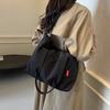 Sac en toile, nouveau sac fourre-tout grande capacité, polyvalent pour le travail et les cours, sac bandoulière messager sac fourre-tout