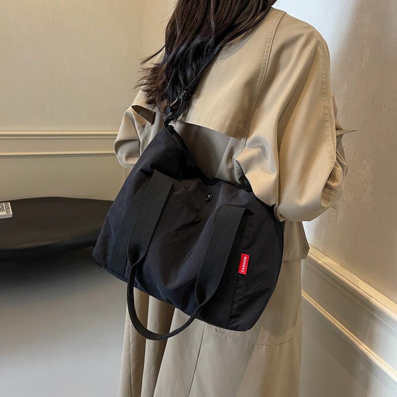 Sac en toile, nouveau sac fourre-tout grande capacité, polyvalent pour le travail et les cours, sac bandoulière messager sac fourre-tout