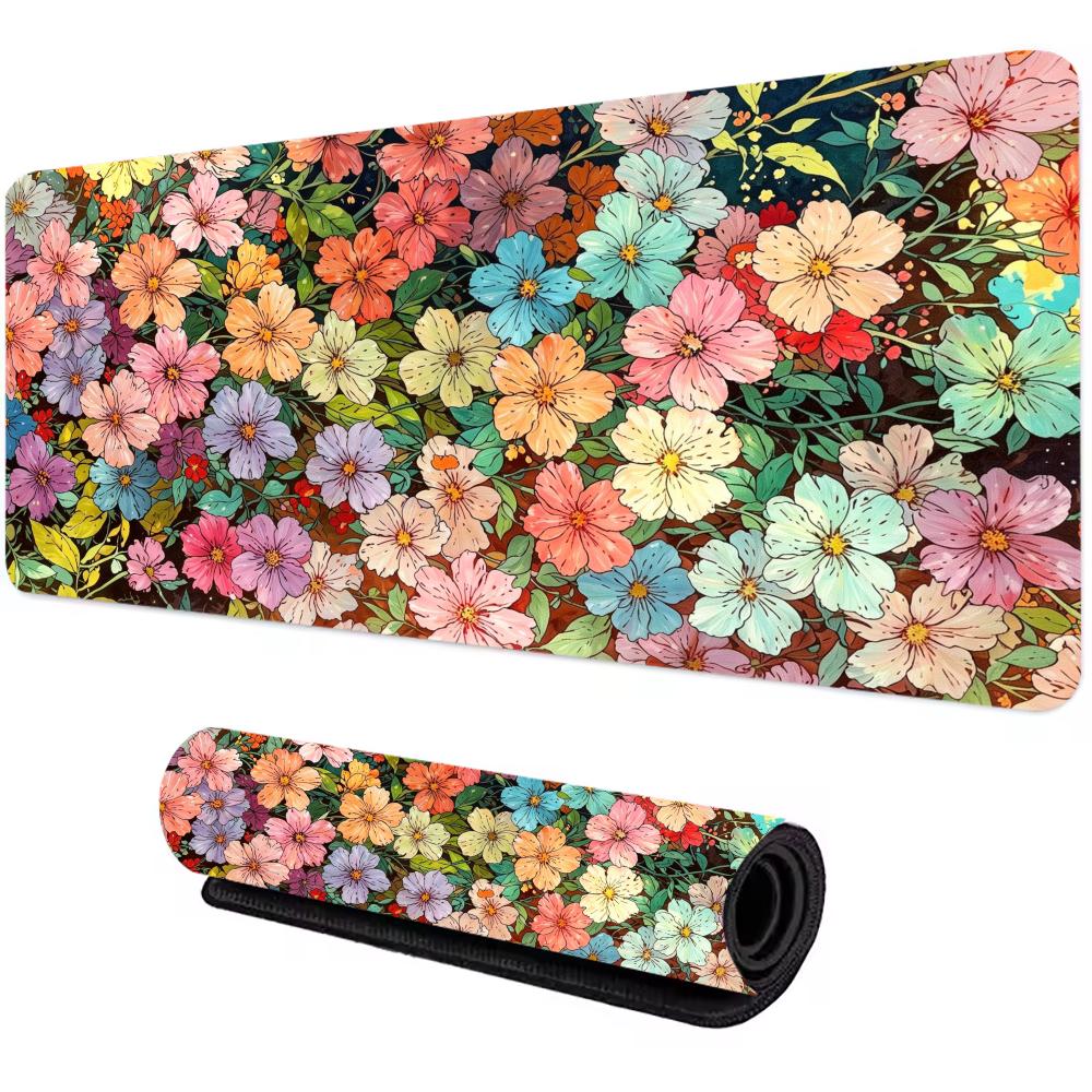 Endless Blossoms Mouse Pad Computer Accessories Office Game Table Mats Rubber Antislip Gaming Keyboard Mousepad Desk