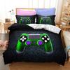 3d Digital Gamer Bedding Set Quilt Cover With Pillowcases Twin 2/3Pcs Video Game Comforter Cover Full Queen King Double Size