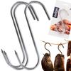 Orion Set of 3 Stainless Steel S-Shaped Smoking Hooks, 13.5 x 9 cm