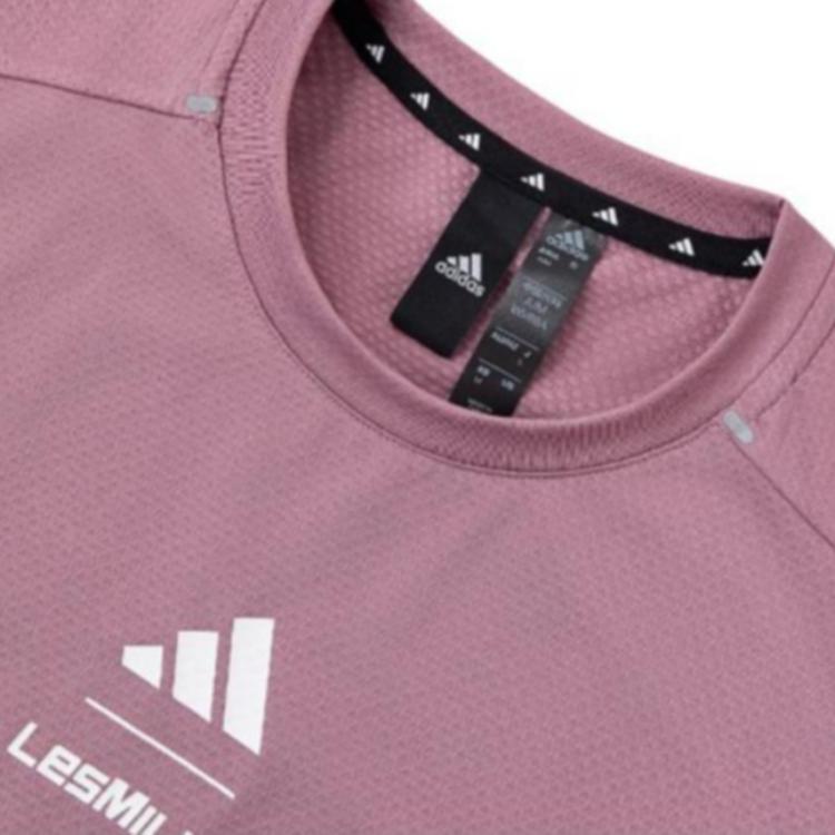 Adidas X Les Mills Collaboration Brand Logo Comfortable Round Neck Casual Vest Women Tops Brown Purple JE1805