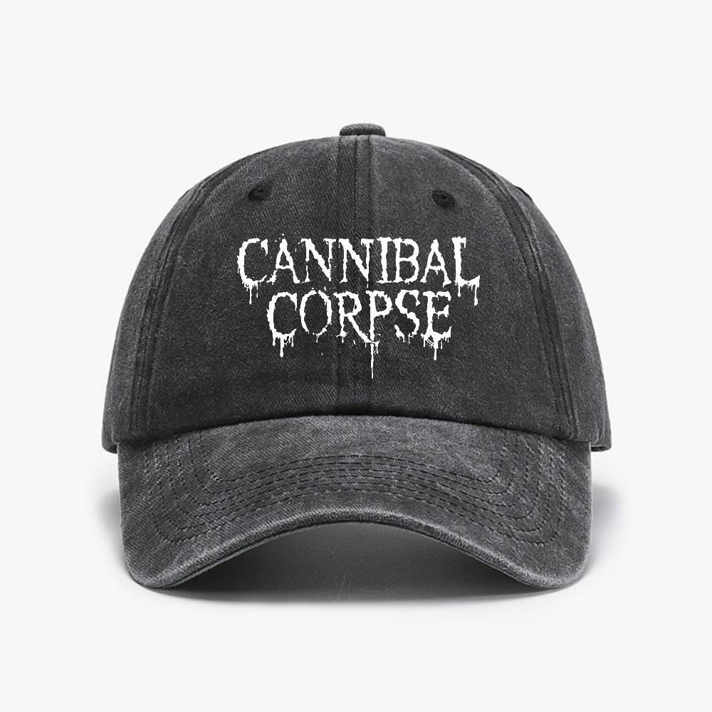 Cannibal Corpse Butchered at Birth Punk Rock Baseball Cap Adjustable Solid Color Heavy Metal Band Distressed Hat