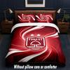 Nottingham Forest Fußball Design Bett Bettwäsche Set 1 Bettbezug + 2 Kissenbezüge Weich Atmungsaktiv Haushalt Bettwäsche